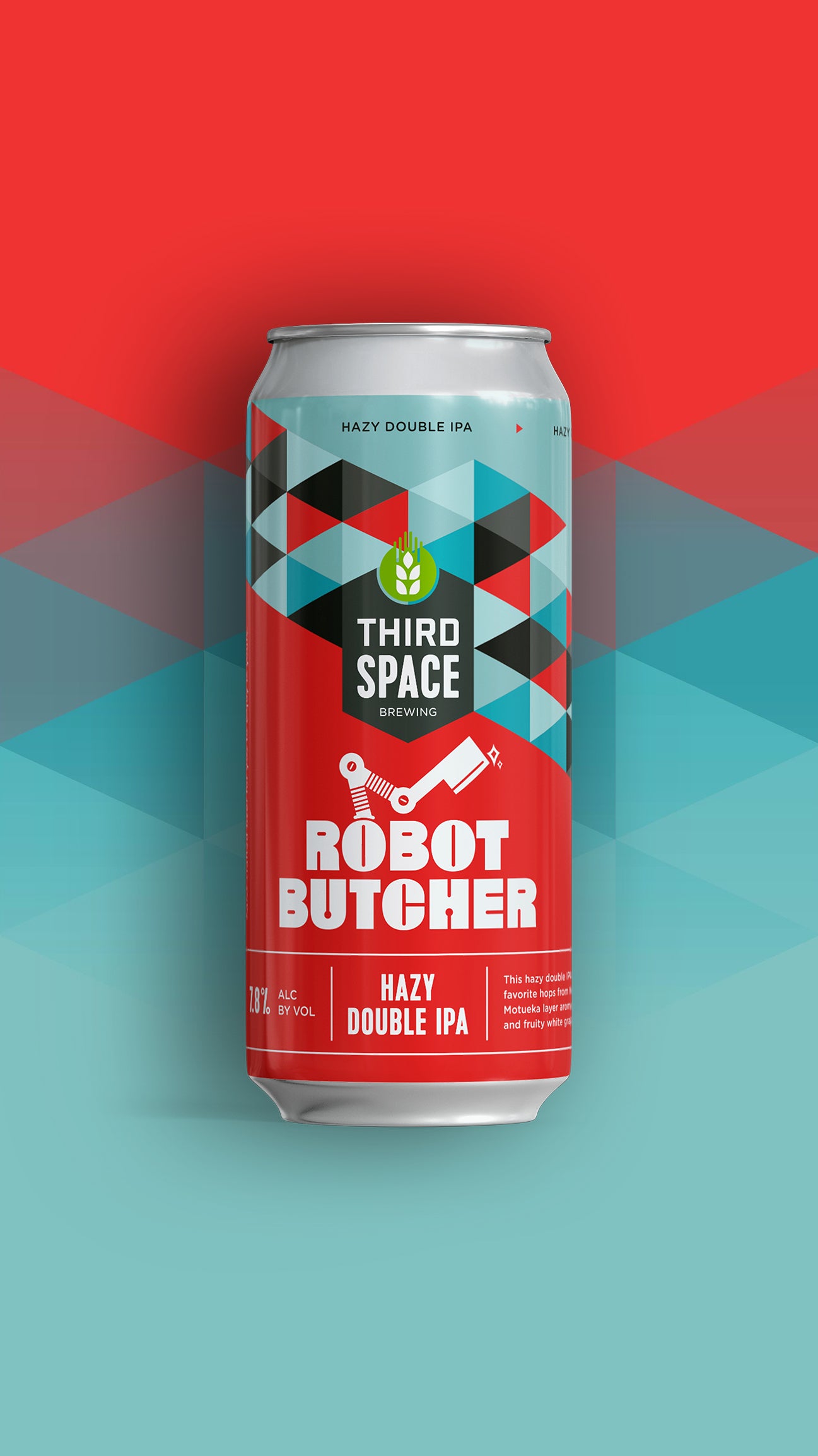 Robot Butcher Hazy Double IPA 4-Pack cans | Third Space Brewing