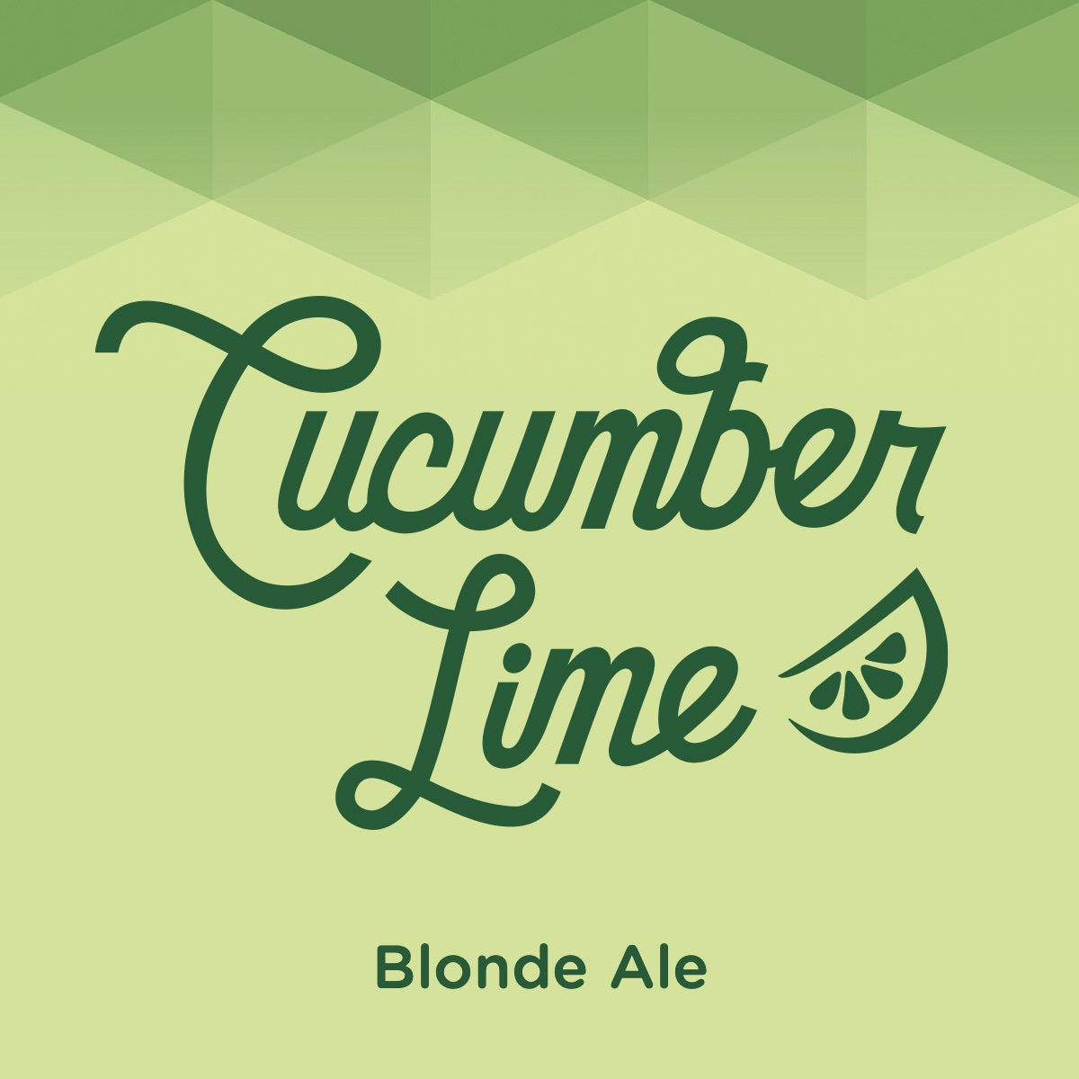 Cucumber lime blonde ale growler third space brewing